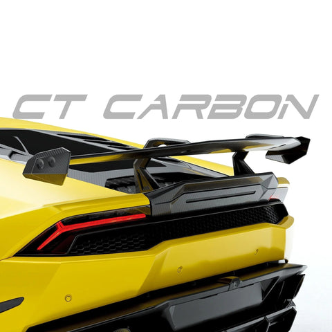 Lamborghini Huracan LP580, LP610-4 & Evo Pre-Preg Carbon Fibre Rear Spoiler Wing - AUTOID® - Rear Wings - CT Design