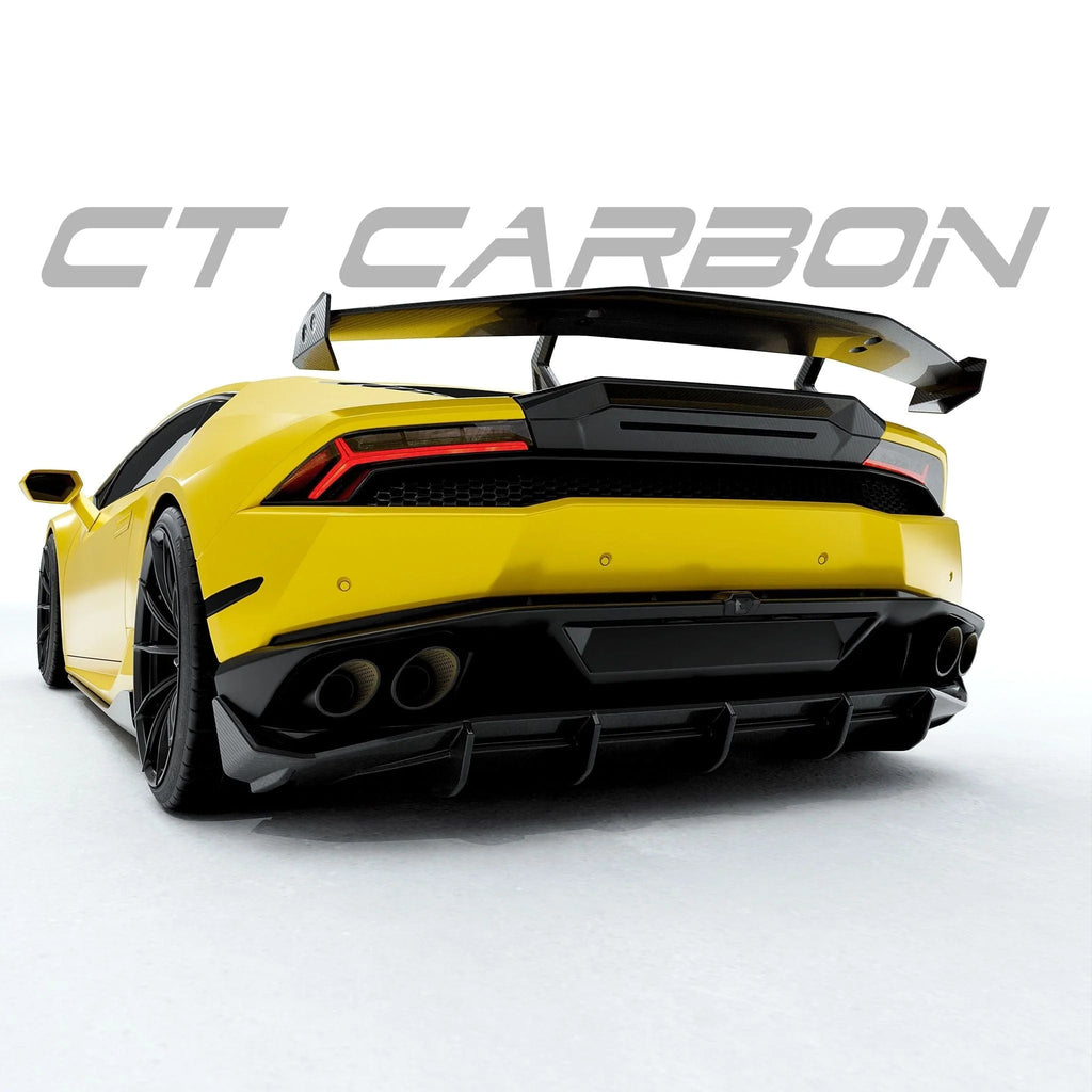 Lamborghini Huracan LP580, LP610-4 & Evo Pre-Preg Carbon Fibre Rear Spoiler Wing - AUTOID® - Rear Wings - CT Design