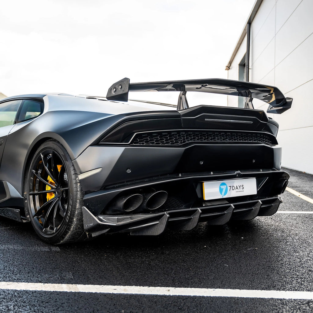 Lamborghini Huracan LP580, LP610-4 & Evo Pre-Preg Carbon Fibre Rear Spoiler Wing - AUTOID® - Rear Wings - CT Design