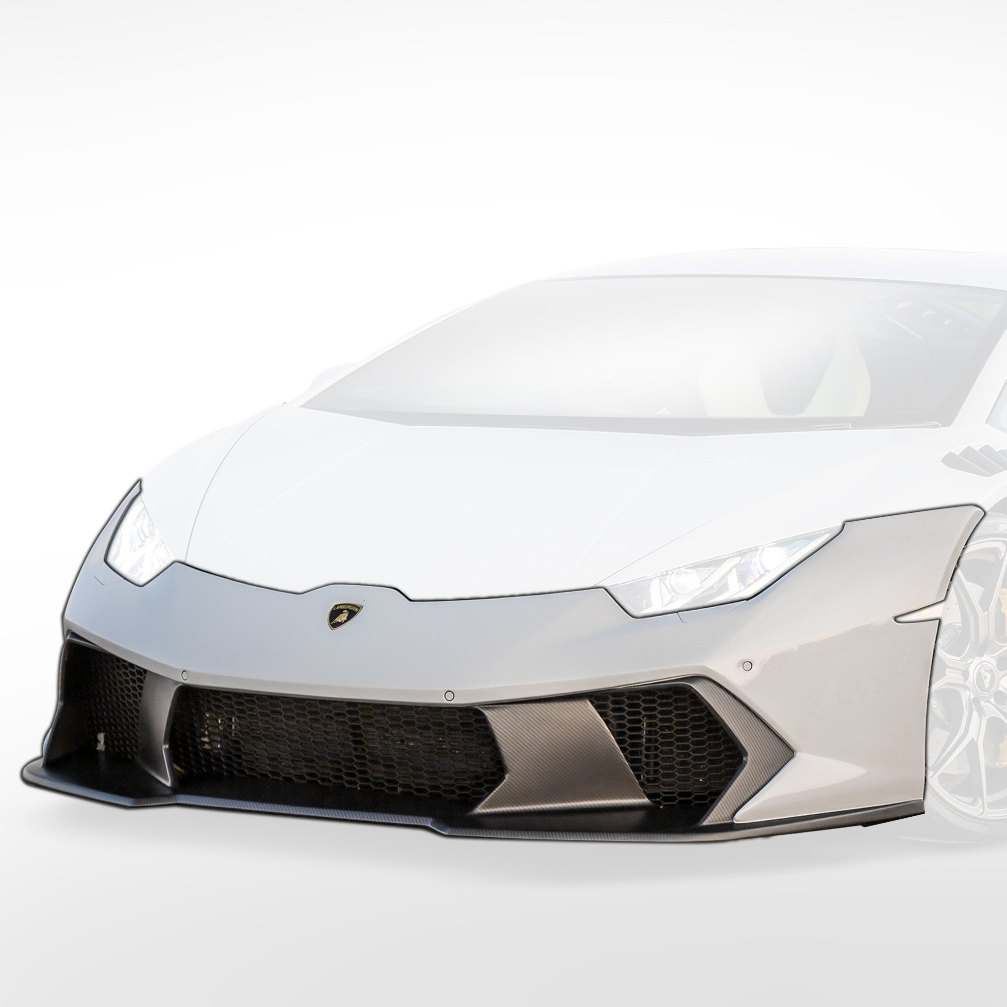 Lamborghini Huracan Novara Edizione Aero Front Bumper w/ Front Spoiler - AUTOID® - Front & Rear Bumpers - Vorsteiner