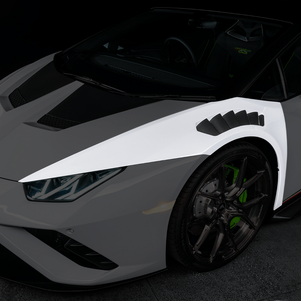 Lamborghini Huracán Novara Edizione Aero Front Fenders with Integrated Vents and Splash Shields by Vorsteiner - AUTOID - Fender Trim - Vorsteiner
