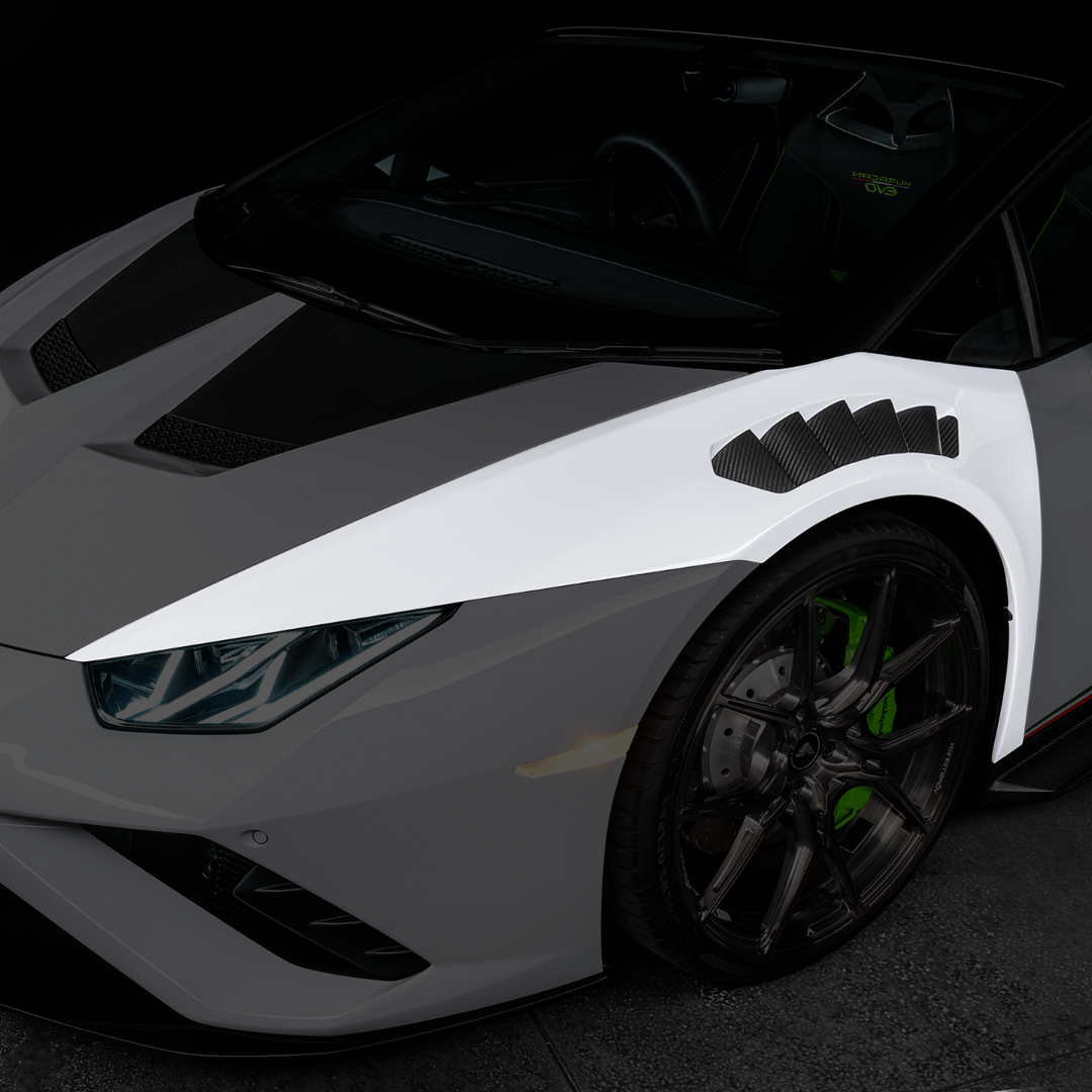Lamborghini Huracán Novara Edizione Aero Front Fenders with Integrated Vents and Splash Shields by Vorsteiner - AUTOID - Fender Trim - Vorsteiner