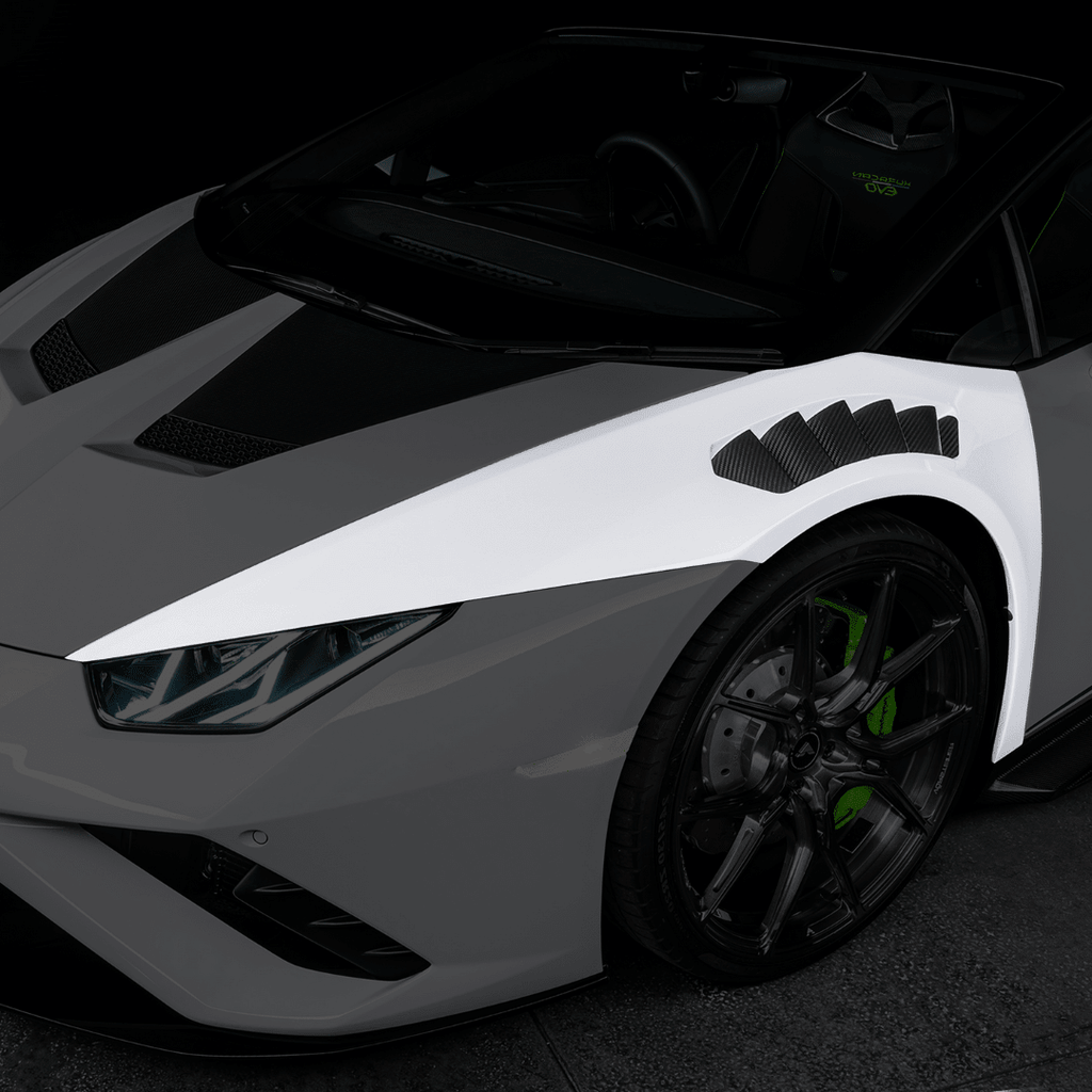 Lamborghini Huracán Novara Edizione Aero Front Fenders with Integrated Vents and Splash Shields by Vorsteiner - AUTOID® - Fender Trim - Vorsteiner