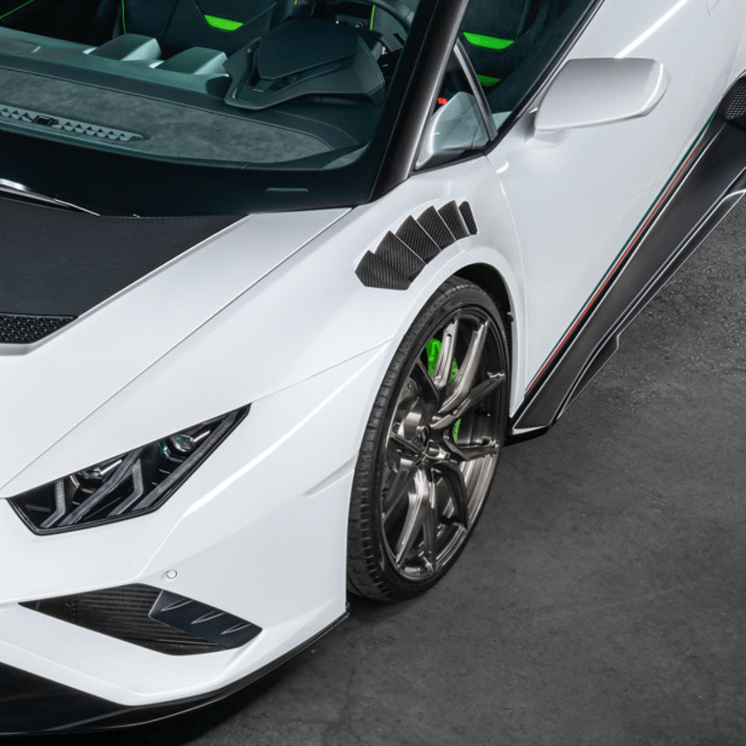 Lamborghini Huracán Novara Edizione Aero Front Fenders with Integrated Vents and Splash Shields by Vorsteiner - AUTOID - Fender Trim - Vorsteiner