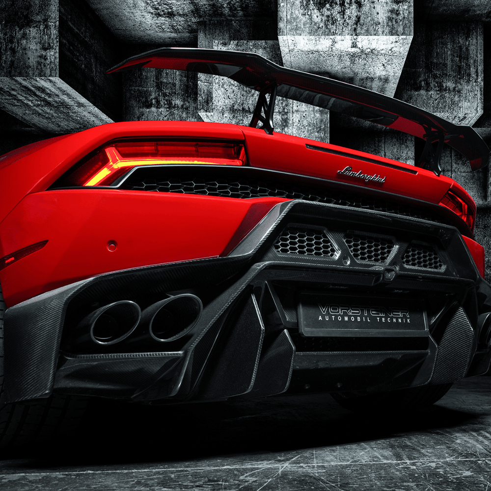 Lamborghini Huracan Novara Edizione Aero Rear Bumper w/ Rear Diffuser by Vorsteiner - AUTOID - Front & Rear Bumpers - Vorsteiner