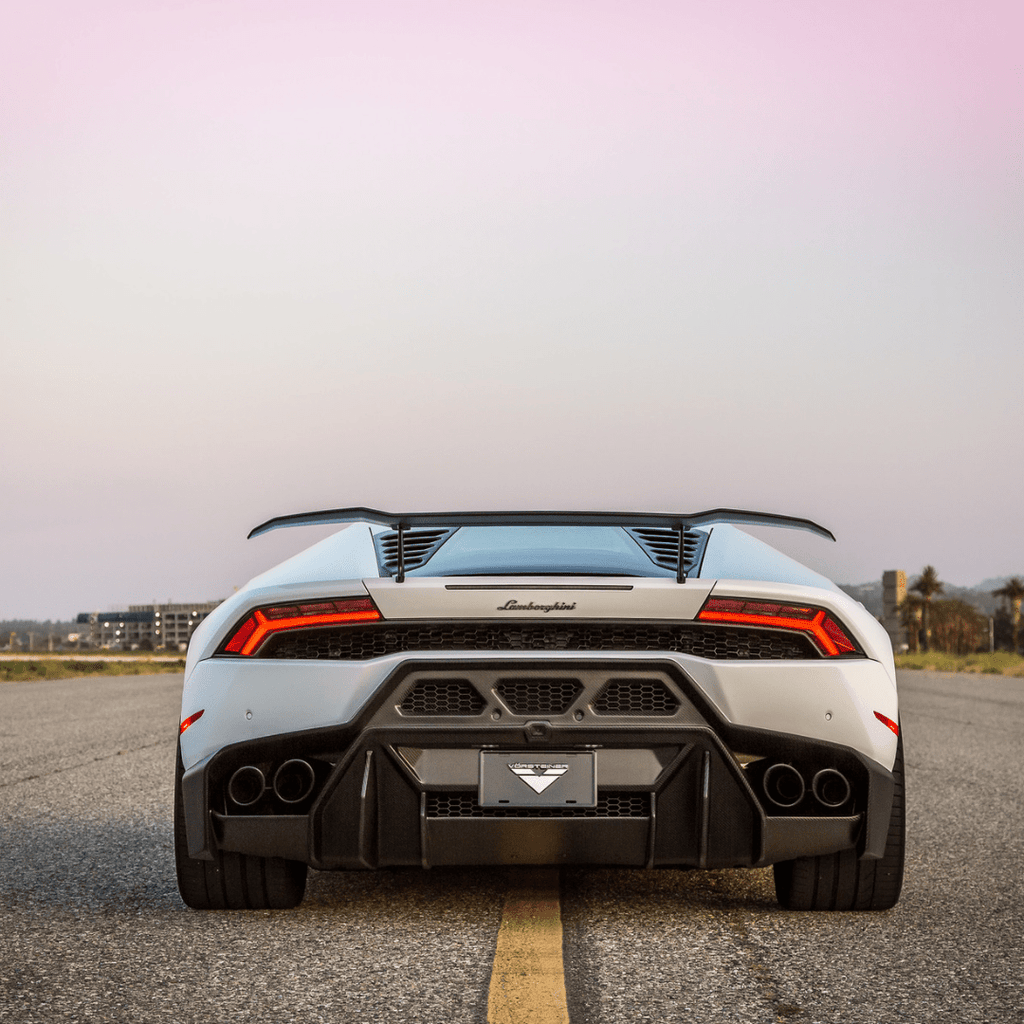 Lamborghini Huracan Novara Edizione Aero Rear Bumper w/ Rear Diffuser by Vorsteiner - AUTOID - Front & Rear Bumpers - Vorsteiner