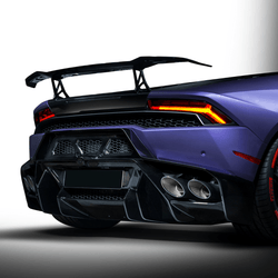 Lamborghini Huracan Novara Edizione Aero Rear Bumper w/ Rear Diffuser by Vorsteiner - AUTOID® - Front & Rear Bumpers - Vorsteiner