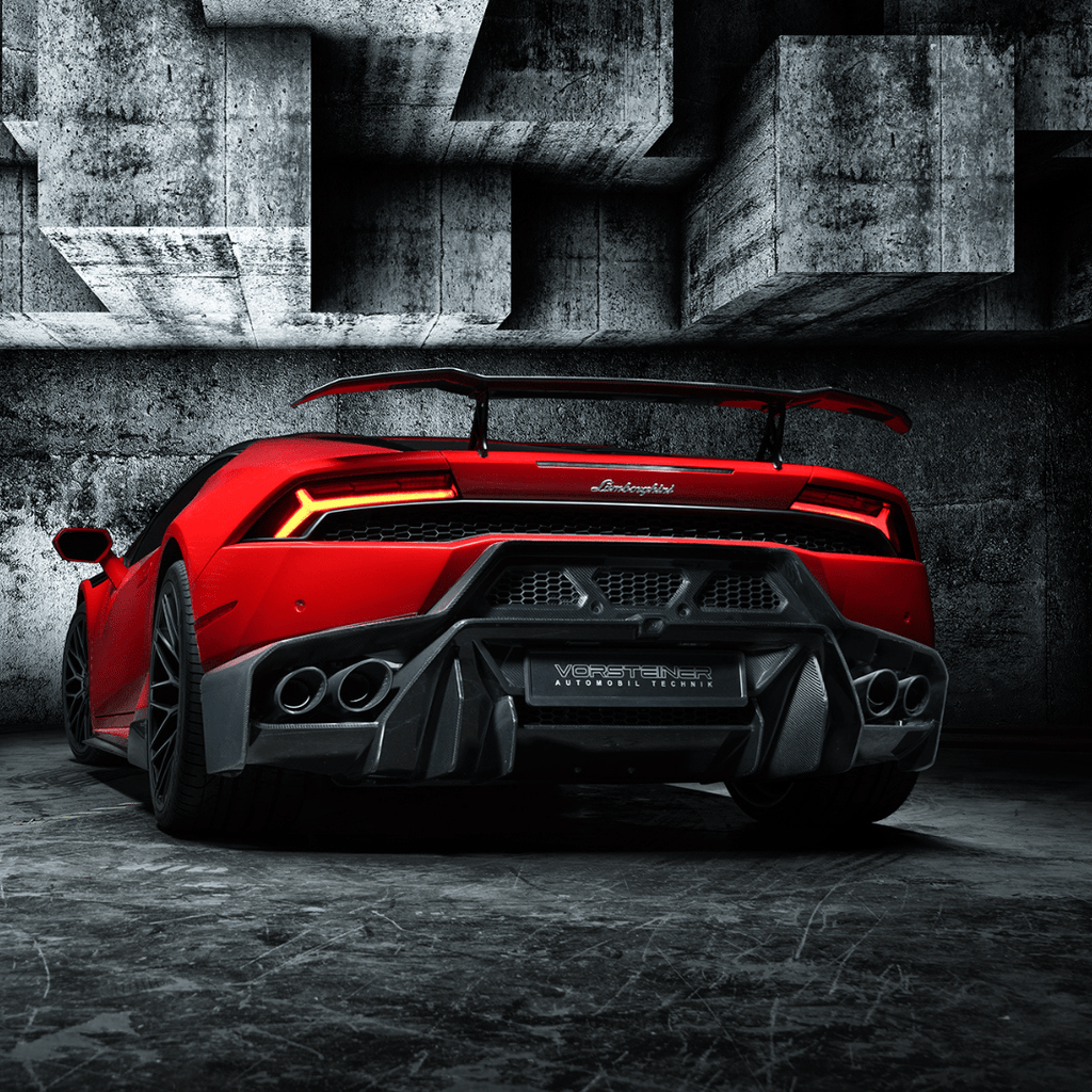 Lamborghini Huracan Novara Edizione Aero Rear Bumper w/ Rear Diffuser by Vorsteiner - AUTOID - Front & Rear Bumpers - Vorsteiner