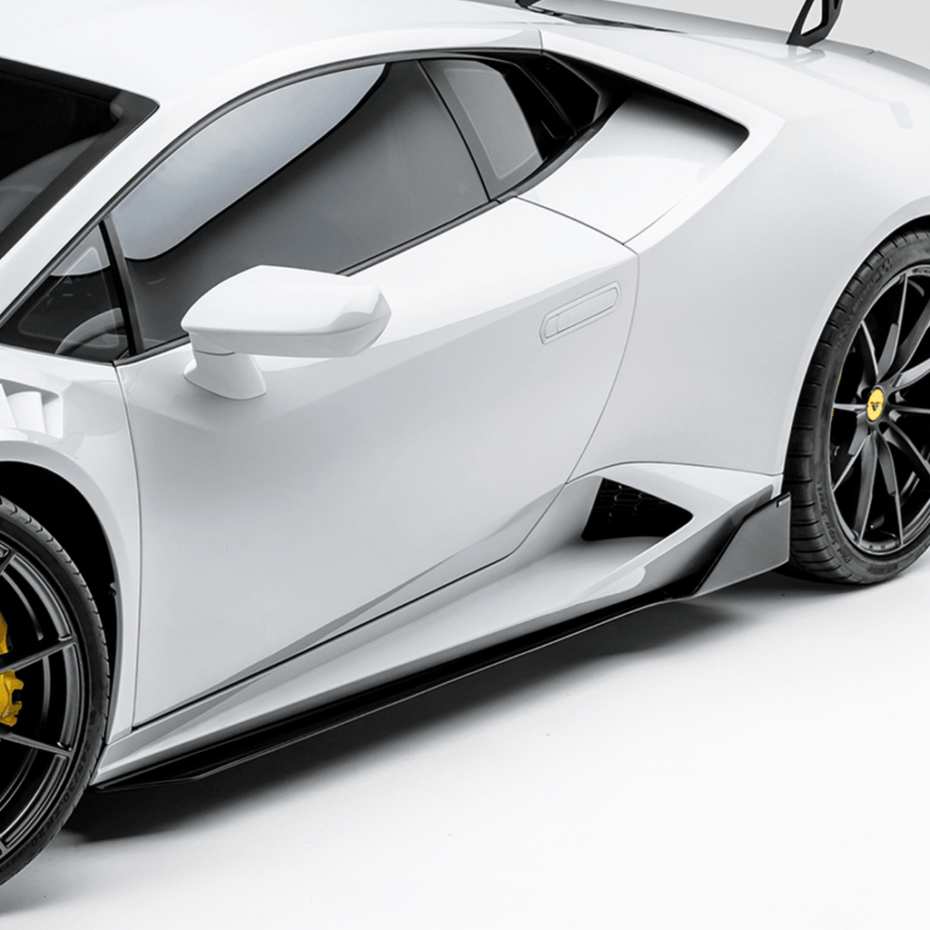 Lamborghini Huracan Novara Edizione Aero Side Blades by Vorsteiner - AUTOID® - Side Skirts & Winglets - Vorsteiner