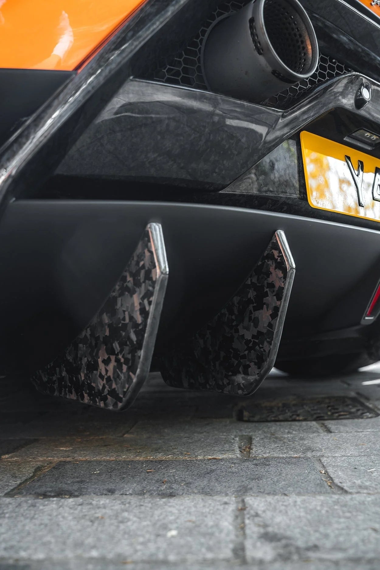 Lamborghini Huracan Performante Full Forged Carbon Fibre Rear Diffuser Extensions - AUTOID - Rear Diffusers - CT Design