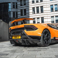 Lamborghini Huracan Performante Full Forged Carbon Fibre Rear Diffuser Extensions - AUTOID® - Rear Diffusers - CT Design