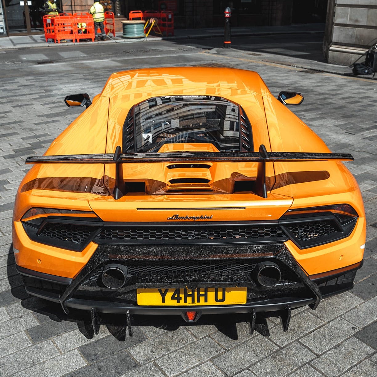 Lamborghini Huracan Performante Full Forged Carbon Fibre Rear Diffuser Extensions - AUTOID® - Rear Diffusers - CT Design