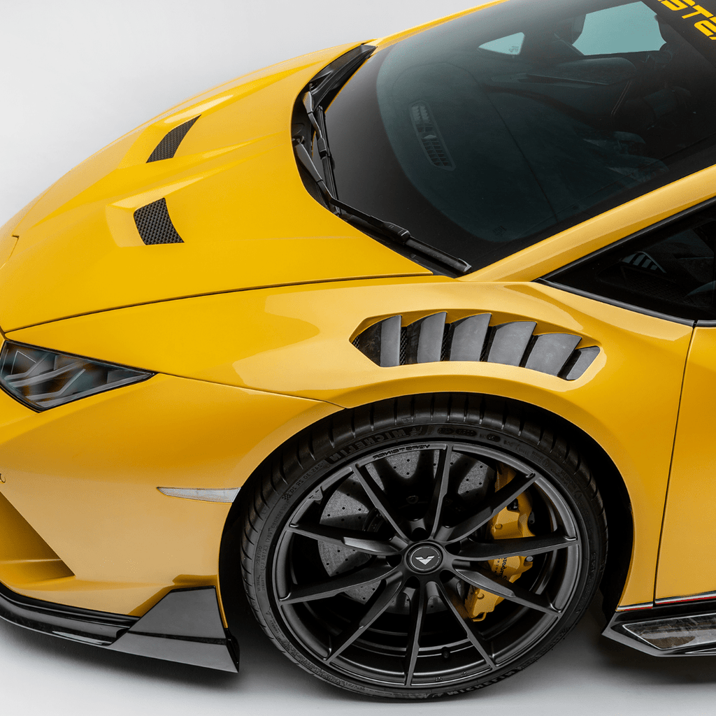 Lamborghini Huracán Performante Vicenza Edizione Aero Front Fenders with Integrated Vents and Splash Shields by Vorsteiner - AUTOID® - Fender Trim - Vorsteiner