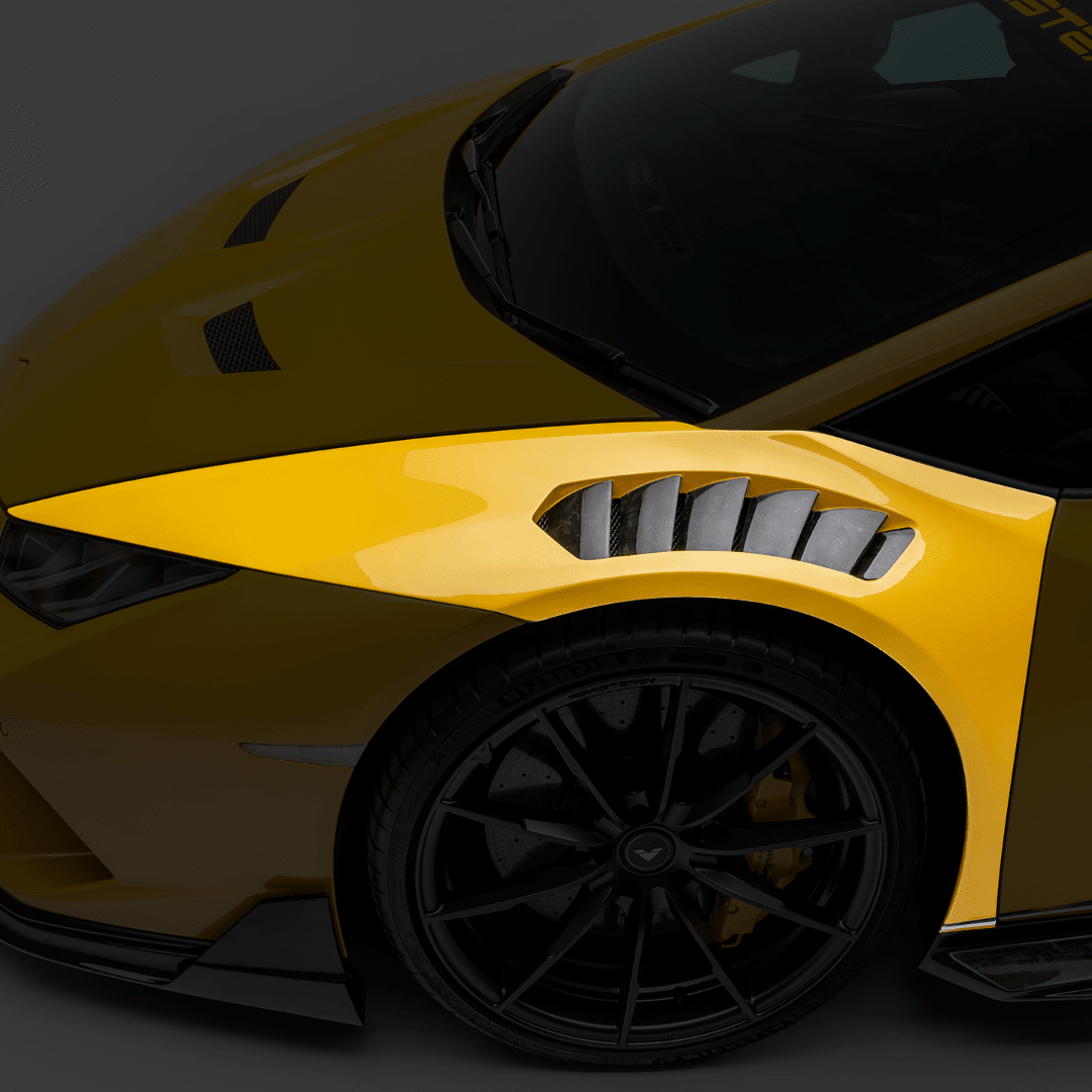 Lamborghini Huracán Performante Vicenza Edizione Aero Front Fenders with Integrated Vents and Splash Shields by Vorsteiner - AUTOID® - Fender Trim - Vorsteiner