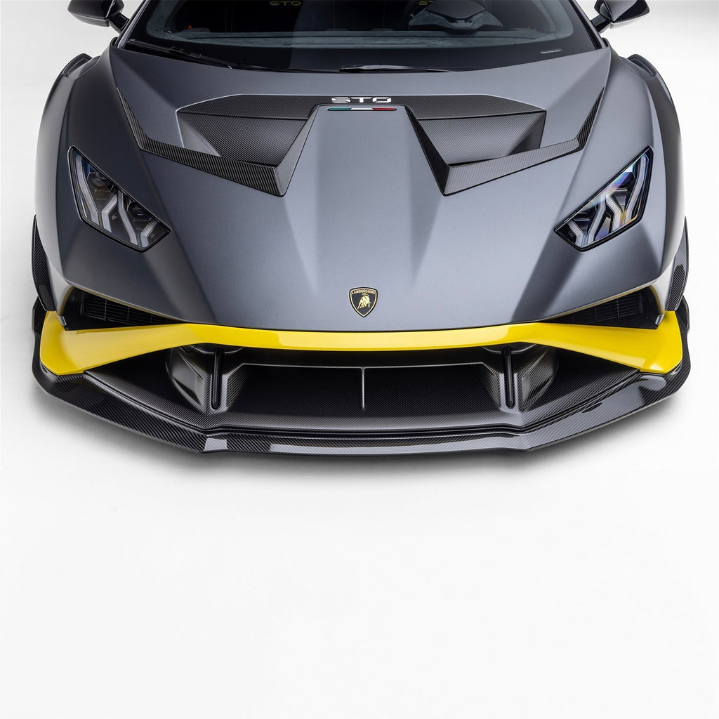 Lamborghini Huracan STO Aero Front Spoiler Carbon Fiber by Vorsteiner - AUTOID® - Front Lips & Splitters - Vorsteiner