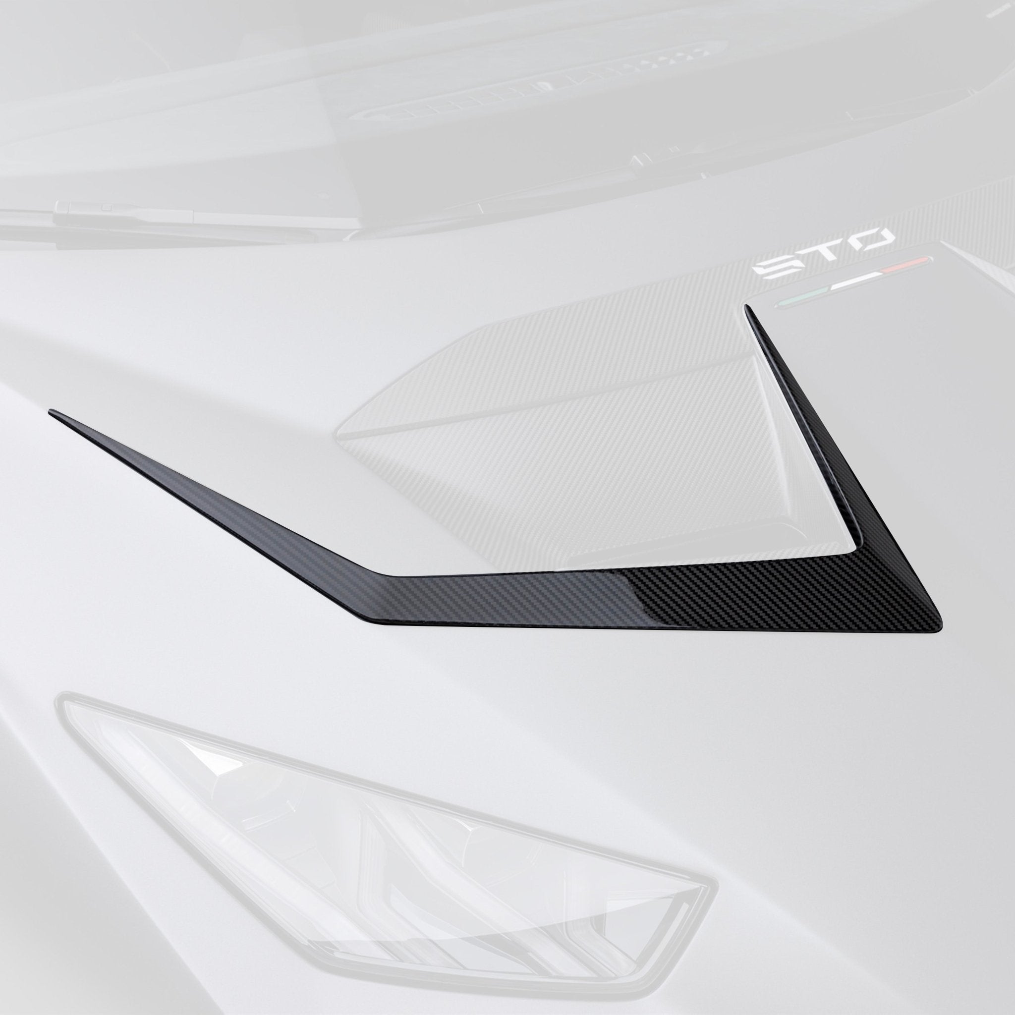 Lamborghini Huracan STO Aero Hood Ducts Carbon Fiber by Vorsteiner - AUTOID® - Front Hood - Vorsteiner
