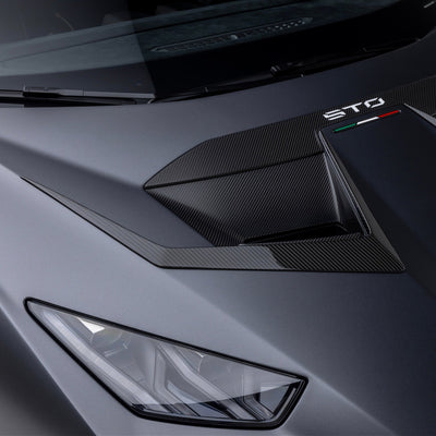 Lamborghini Huracan STO Aero Hood Ducts Carbon Fiber by Vorsteiner - AUTOID - Front Hood - Vorsteiner