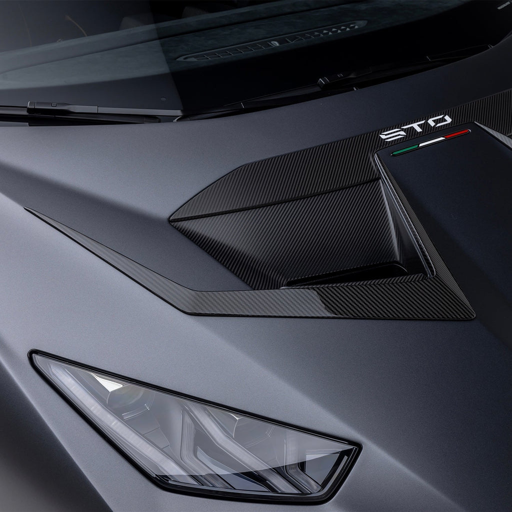 Lamborghini Huracan STO Aero Hood Ducts Carbon Fiber by Vorsteiner - AUTOID® - Front Hood - Vorsteiner