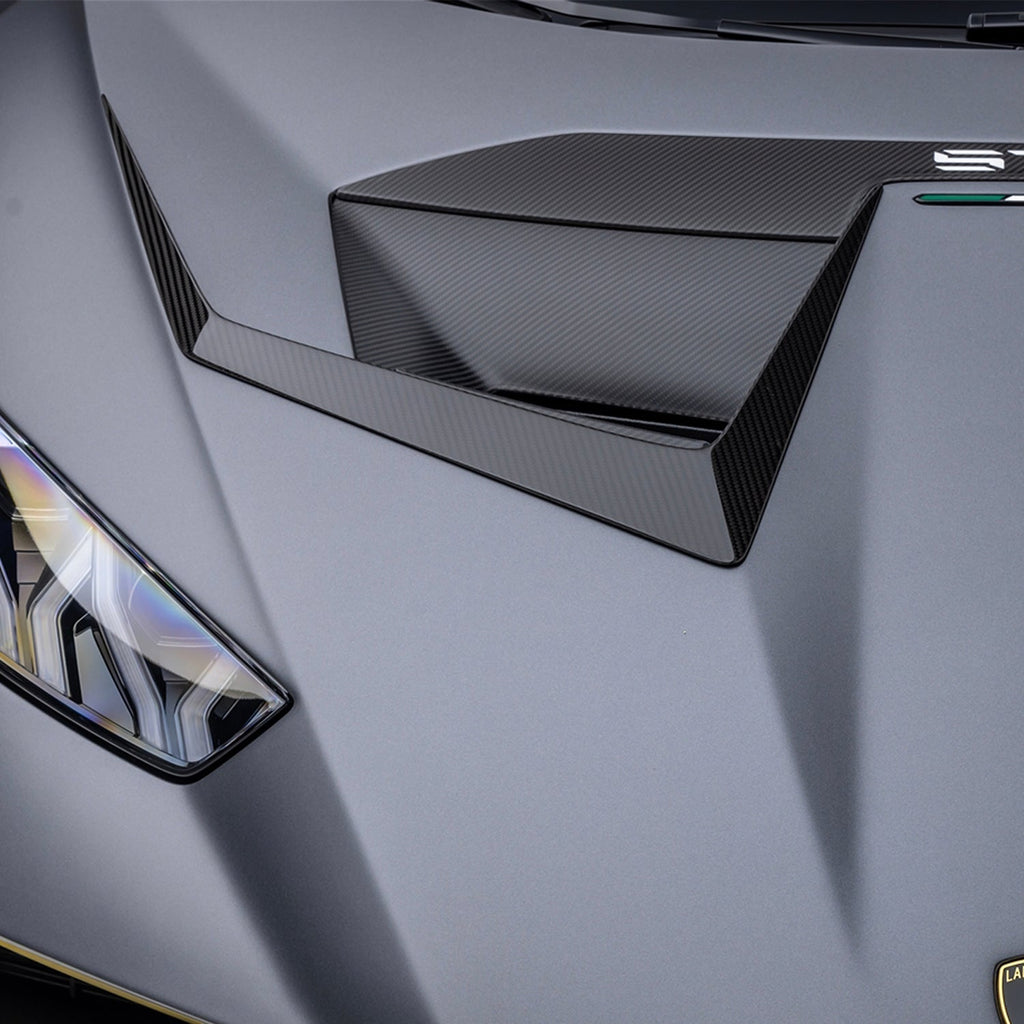 Lamborghini Huracan STO Aero Hood Ducts Carbon Fiber by Vorsteiner - AUTOID® - Front Hood - Vorsteiner
