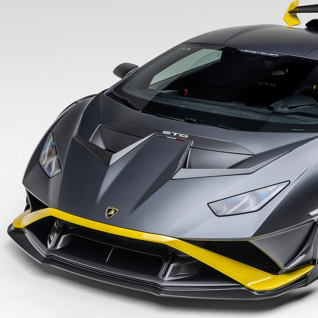 Lamborghini Huracan STO Aero Hood Ducts Carbon Fiber by Vorsteiner - AUTOID® - Front Hood - Vorsteiner