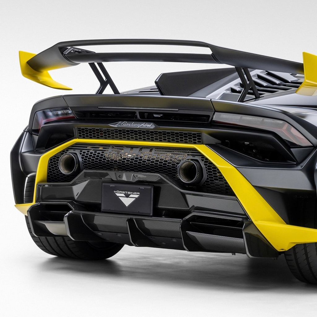 Lamborghini Huracan STO Rear Diffuser Carbon Fiber by Vorsteiner - AUTOID® - Rear Diffusers - Vorsteiner