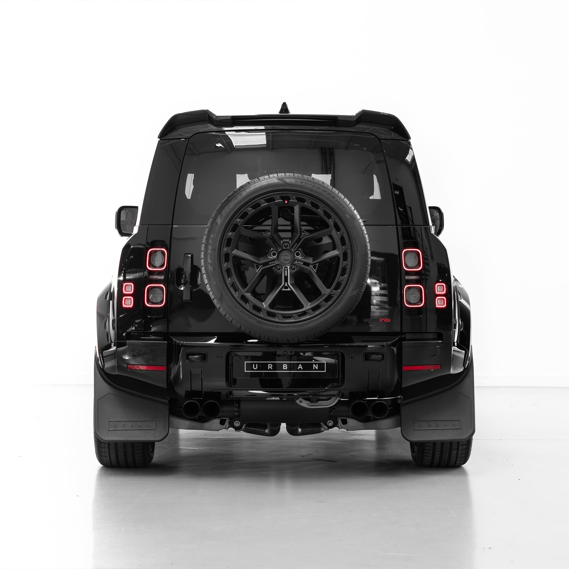 Land Rover Defender 90, 110 & 130 Gloss Black Rear Roof Spoiler by Urban (2020+) - AUTOID® - Rear Spoilers - Urban Automotive