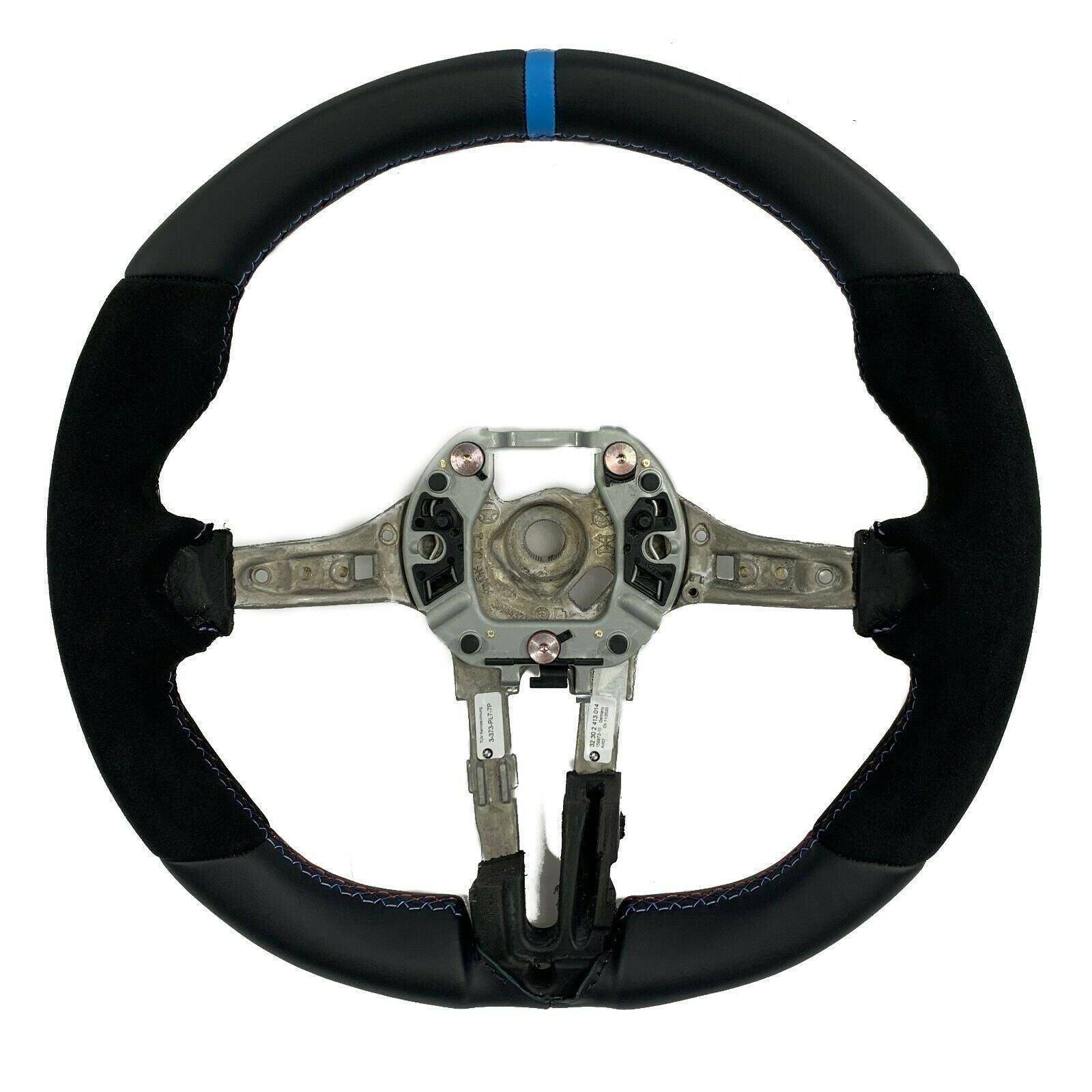 M Performance Alcantara Steering Wheel for BMW M Vehicles (2014 - 2021, F80 F82 F87) - AUTOID - Steering Wheels - BMW M Performance