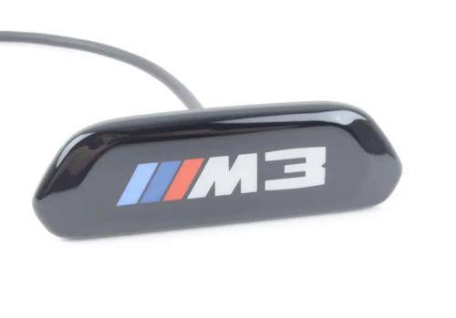 M Performance Black Model Seat Badges for BMW M3 (2014 - 2020, F80) - AUTOID - Model Badges - BMW M Performance