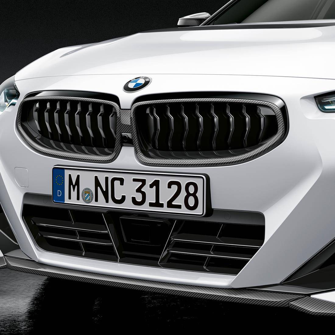 BMW 2 Series & M240i Genuine M Performance Carbon Fibre Front Grille (2021+, G42), Front Grille, BMW M Performance - AUTOID | Premium Automotive Accessories