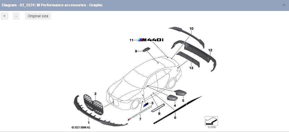 M Performance Carbon Fibre Front Splitter for BMW 4 Series & i4 Gran Coupe (2021+, G26) - AUTOID - Front Lips & Splitters - BMW M Performance