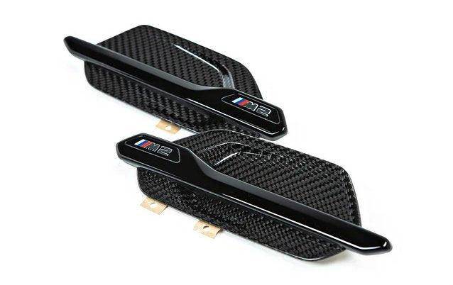 M Performance Carbon Fibre Side Fender Trims for BMW M2 & M2 Competition (2015 - 2021, F87) - AUTOID - Fender Trim - BMW M Performance