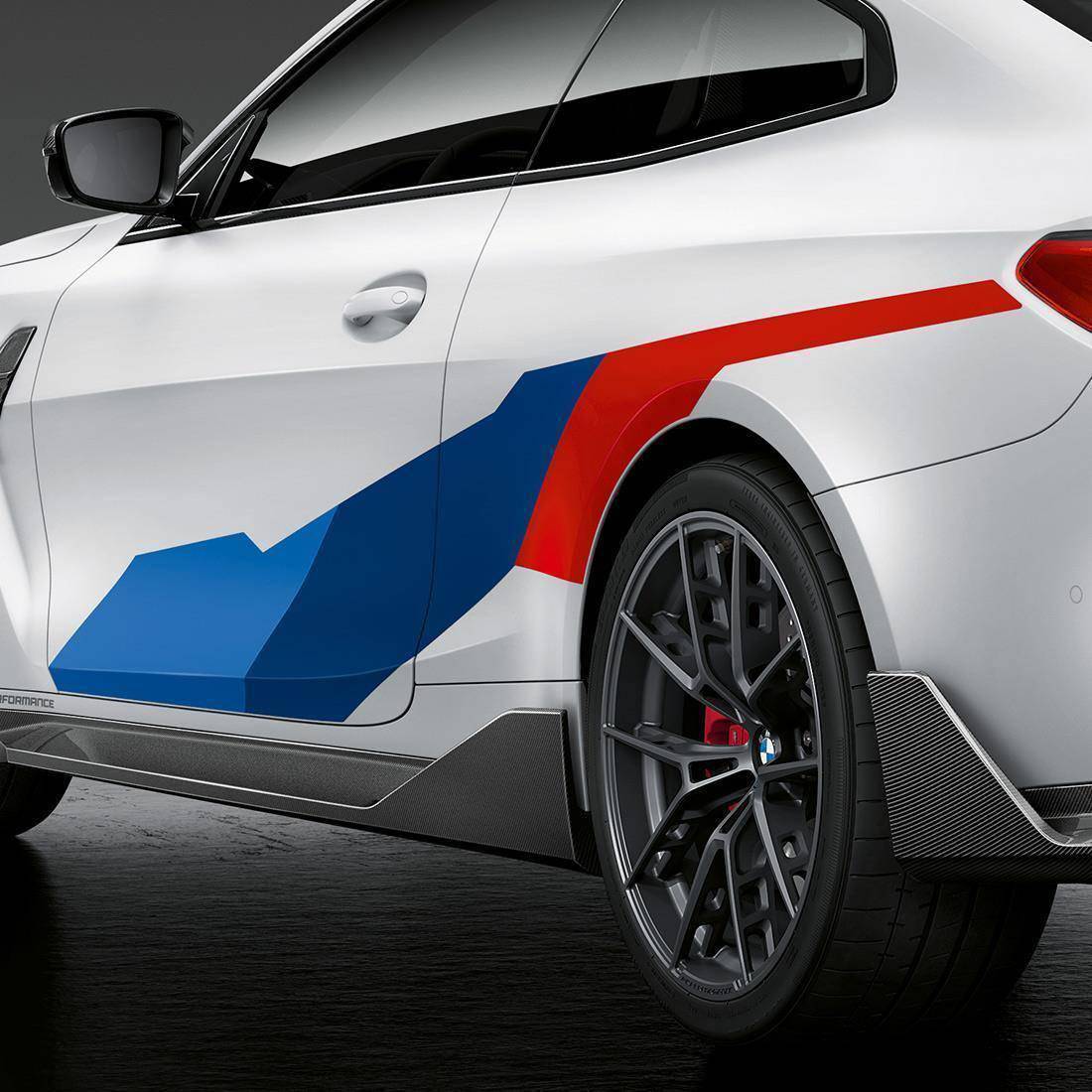M Performance Decal Motorsport Stickers Set for BMW M4 (2021+, G82) - AUTOID® - Vinyl Overlays - BMW M Performance