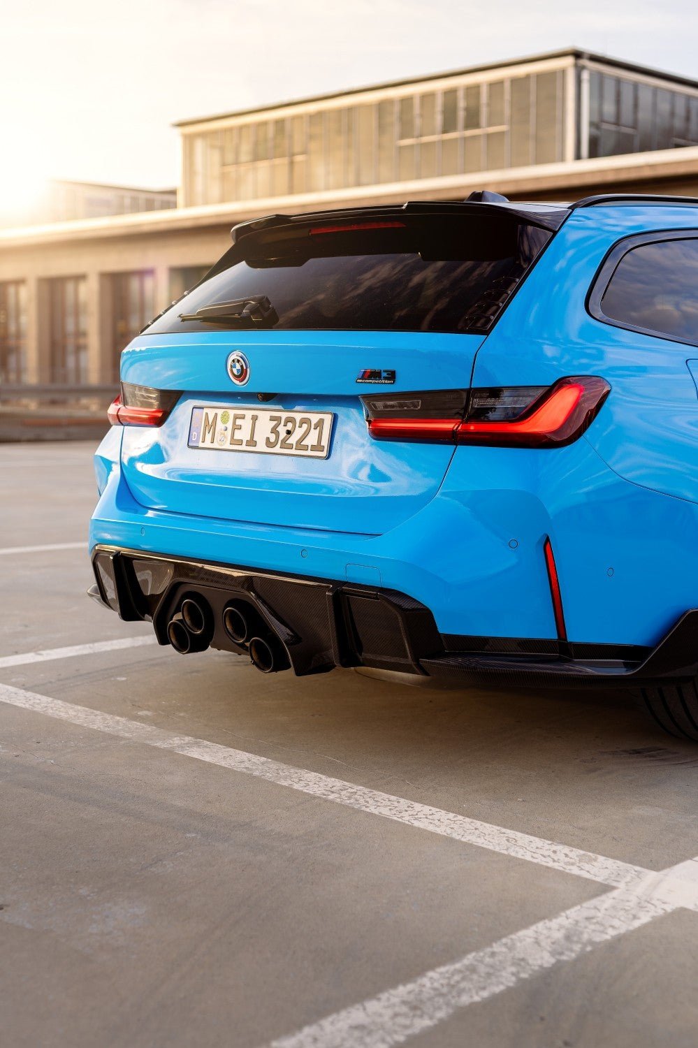 M Performance Gloss Black Rear Spoiler for BMW M3 Touring & 3 Series Touring (2018+, G21 G81) - AUTOID - Rear Spoilers - BMW M Performance