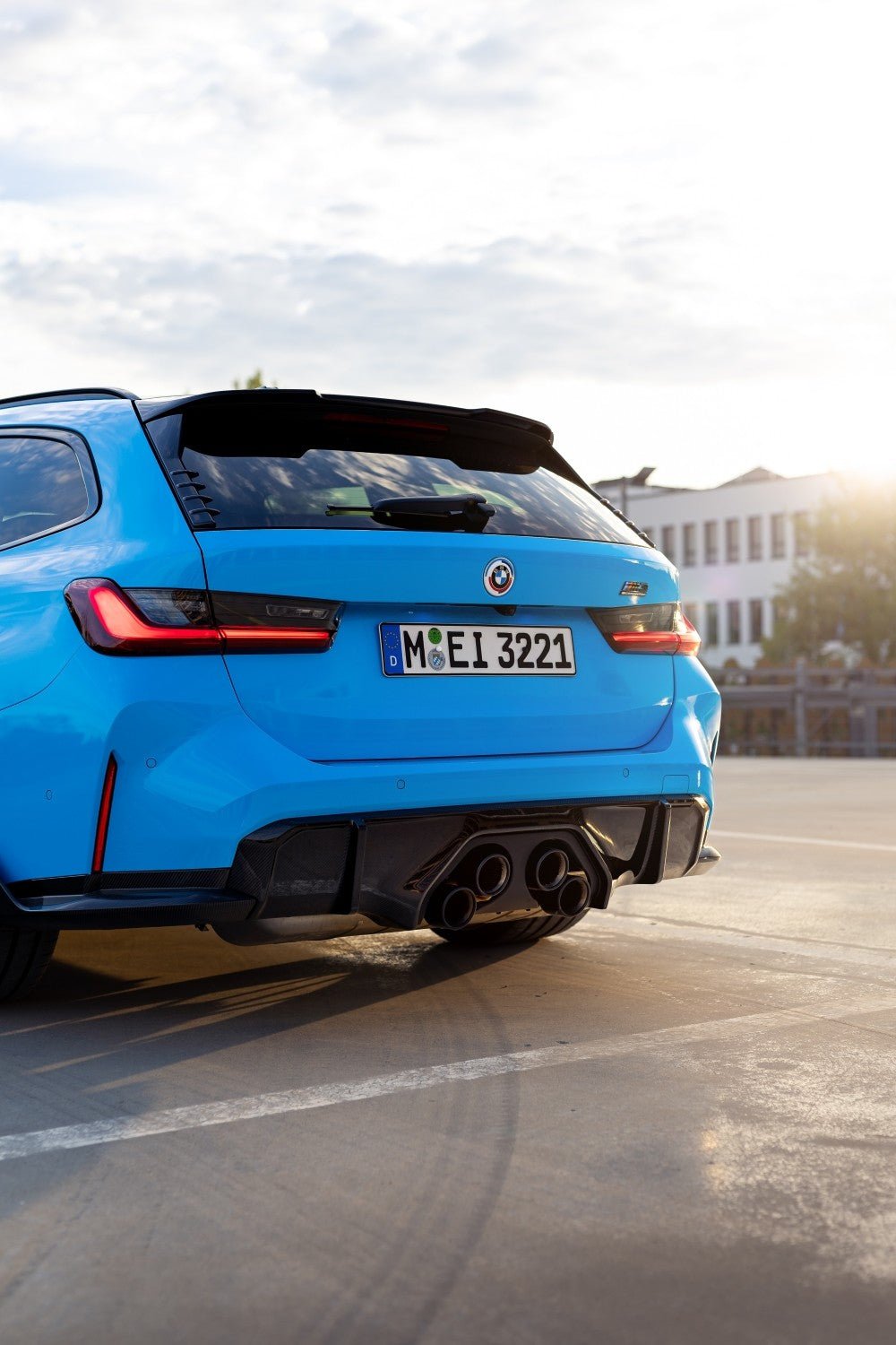 M Performance Gloss Black Rear Spoiler for BMW M3 Touring & 3 Series Touring (2018+, G21 G81) - AUTOID® - Rear Spoilers - BMW M Performance