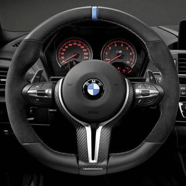 M Performance Steering Wheel Trim for BMW M Vehicles (2014 - 2021, F80 F82 F87) - AUTOID - Steering Wheel Trim - BMW M Performance