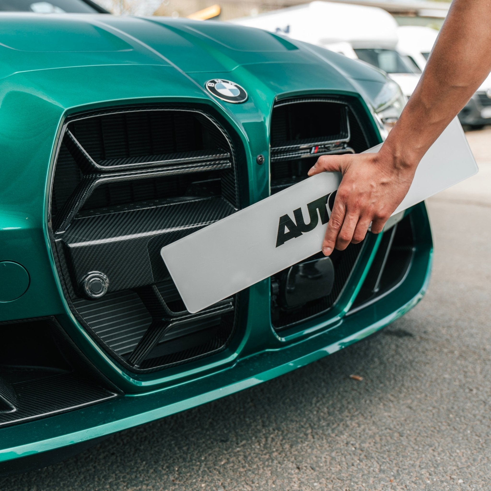 Magnetic Front & Rear Number Plate Holder Kit by Plateless - AUTOID® - Vehicle Dress Up Caps & Covers - Magna Plate