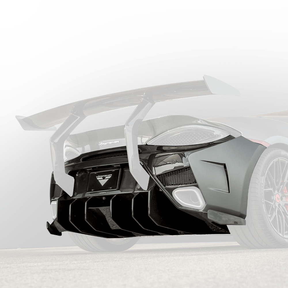 McLaren 570S VX Aero Rear Bumper w/ Rear Diffuser - AUTOID - Front & Rear Bumpers - Vorsteiner