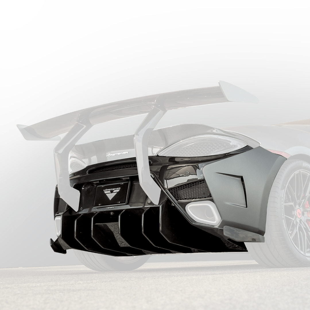 McLaren 570S VX Aero Rear Bumper w/ Rear Diffuser - AUTOID - Front & Rear Bumpers - Vorsteiner