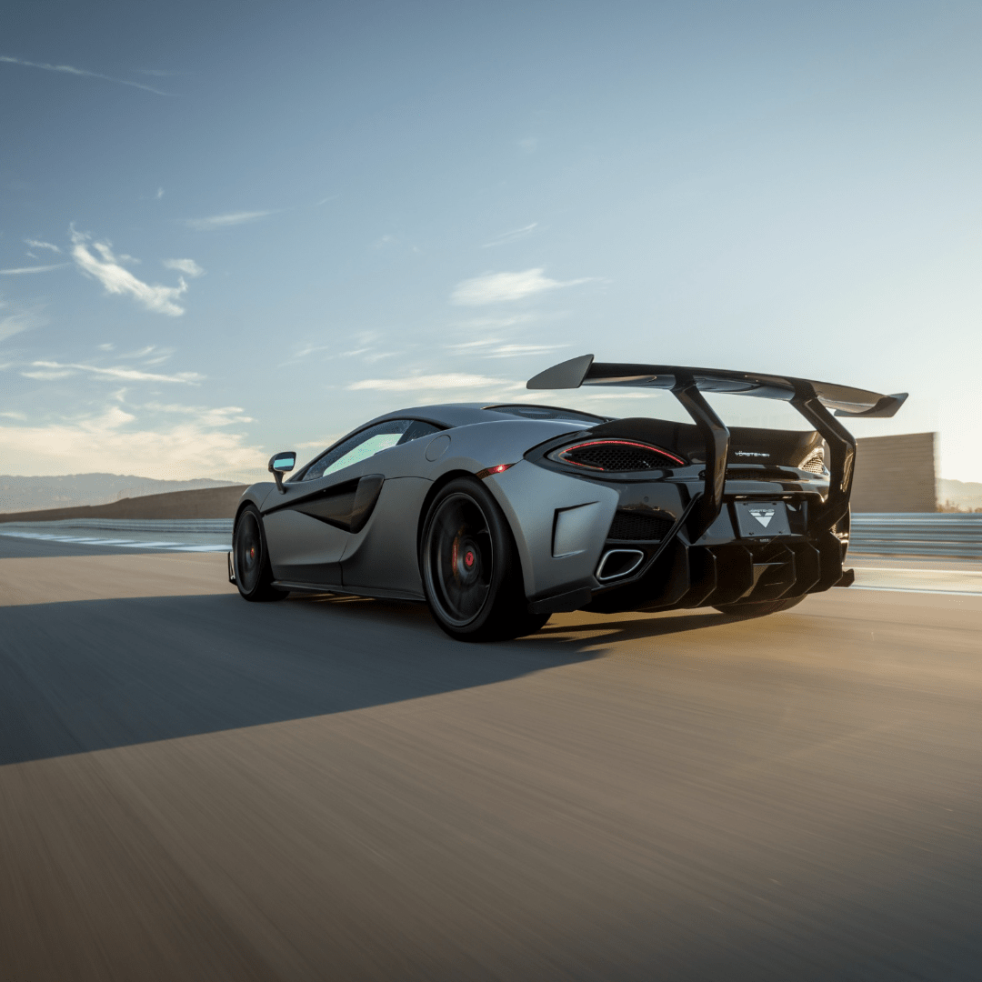 Mclaren 570S VX Aero Wing Blade Carbon Fiber w/ Carbon Fiber Uprights by Vorsteiner - AUTOID - Rear Wings - Vorsteiner