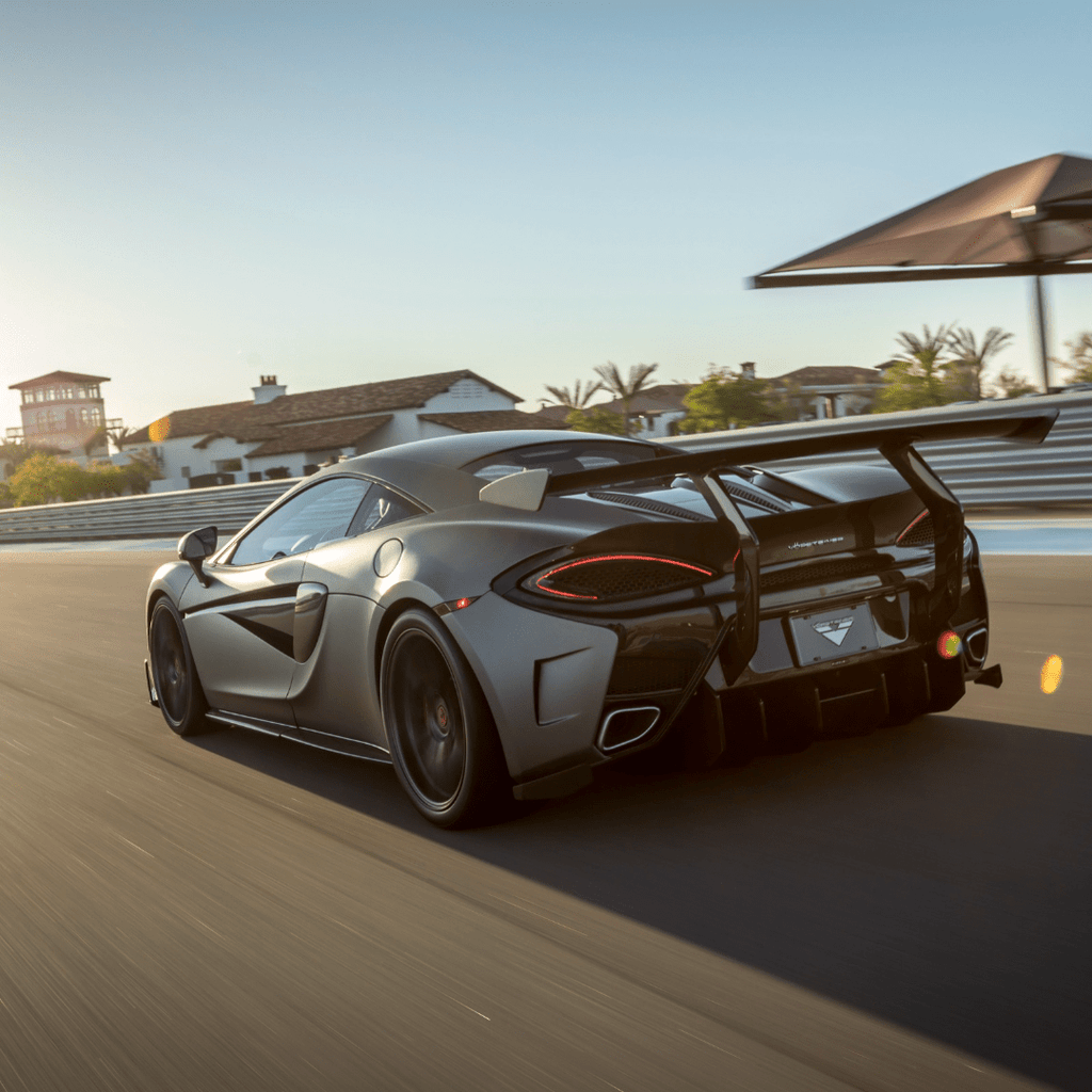 Mclaren 570S VX Aero Wing Blade Carbon Fiber w/ Carbon Fiber Uprights by Vorsteiner - AUTOID - Rear Wings - Vorsteiner