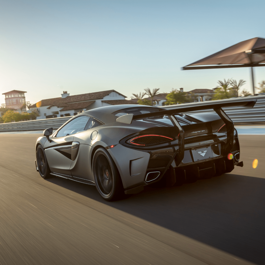 Mclaren 570S VX Aero Wing Blade Carbon Fiber w/ Carbon Fiber Uprights by Vorsteiner - AUTOID - Rear Wings - Vorsteiner
