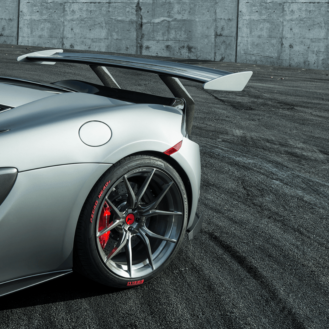 Mclaren 570S VX Aero Wing Blade Carbon Fiber w/ Carbon Fiber Uprights by Vorsteiner - AUTOID® - Rear Wings - Vorsteiner