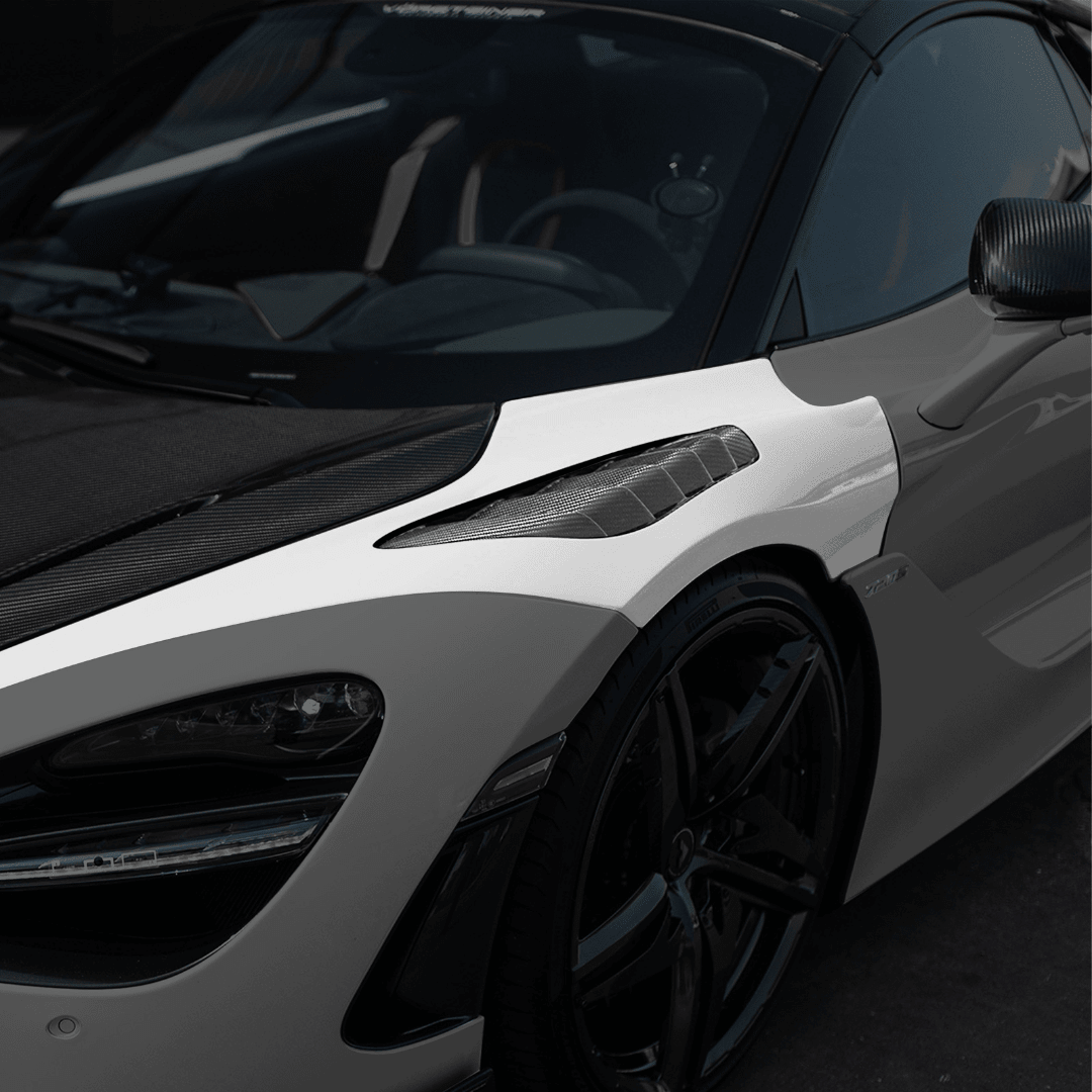 McLaren 720S Spyder Silverstone Edition Aero Front Fenders w/ Integrated Vents by Vorsteiner - AUTOID® - Replacement Fenders - Vorsteiner
