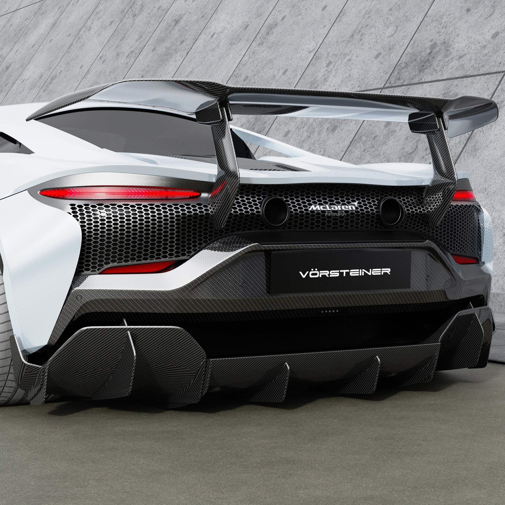 McLaren Artura GP63 Diffuser by Vorsteiner - AUTOID® - Rear Diffusers - Vorsteiner