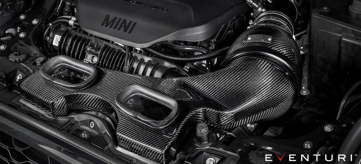 Mini Cooper & Clubman S / JCW F56 Eventuri Full Black Carbon Fibre Intake Kit - AUTOID - Air Intakes - Eventuri