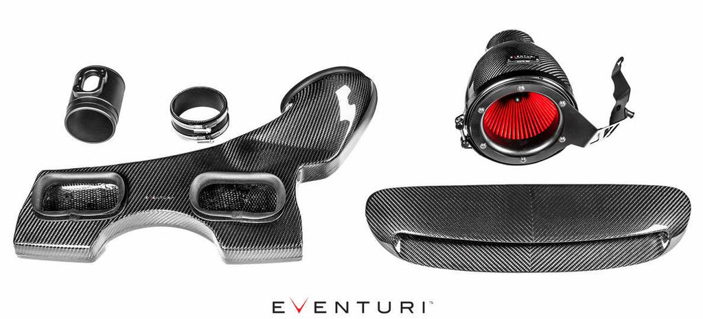 Mini Cooper & Clubman S / JCW F56 Eventuri Full Black Carbon Fibre Intake Kit - AUTOID® - Air Intakes - Eventuri