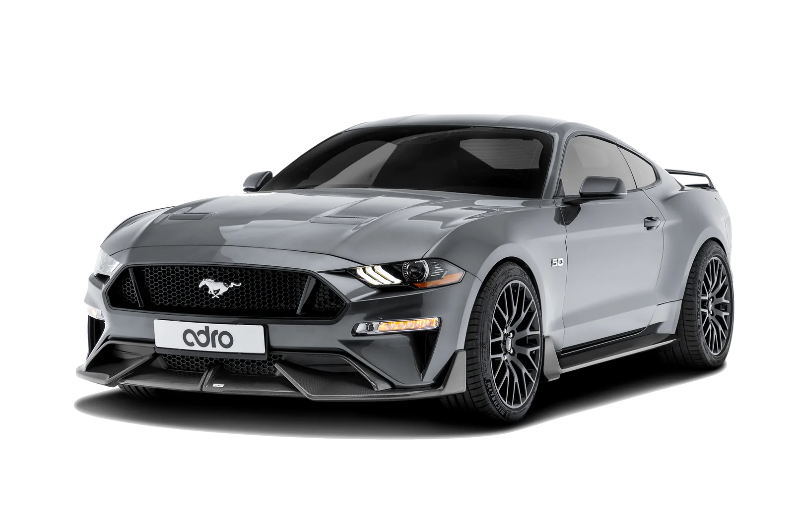 Ford Mustang Carbon Fibre Front Splitter by Adro (2018+), Front Lips & Splitters, Adro - AUTOID | Premium Automotive Accessories