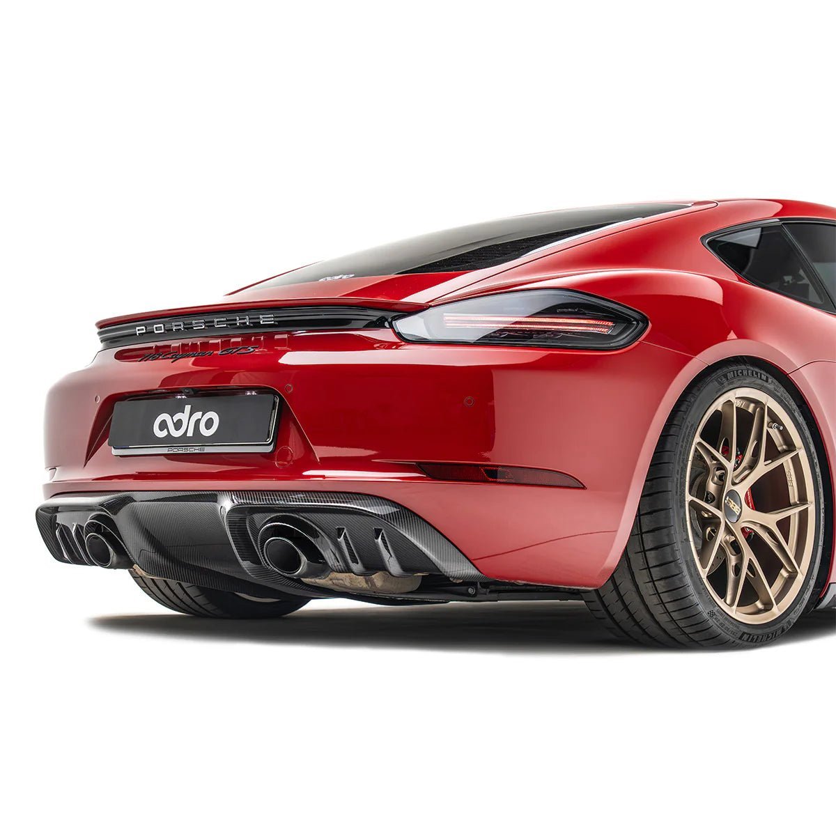 Porsche 718 Pre-Preg Carbon Fibre Rear Diffuser by ADRO - AUTOID® - Rear Diffusers - Adro