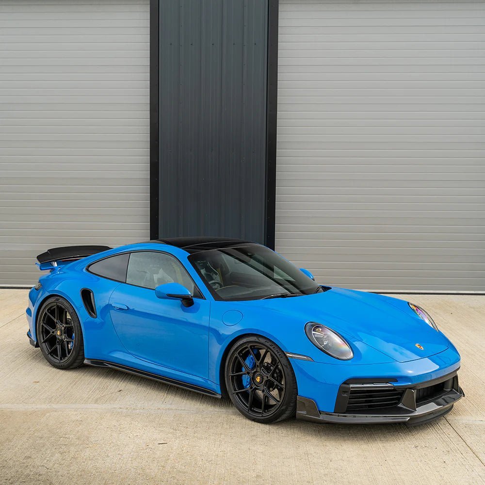 Porsche 911 (992) Turbo S Pre-Preg Carbon Fibre Front Splitter (2020+) - AUTOID® - Front Lips & Splitters - CT Design