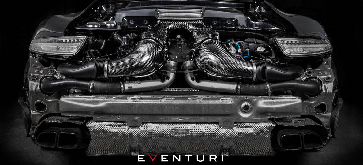 Porsche 991 Turbo Eventuri Carbon Fibre Intake Kit (2018+) - AUTOID - Air Intakes - Eventuri